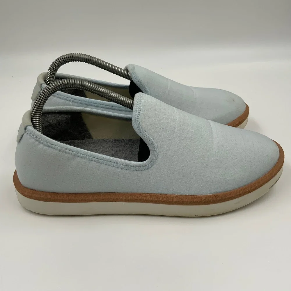 Allbirds Lounger Slip On Sneakers Light Blue Ripstop Wool Lined Womens 9 WLW9